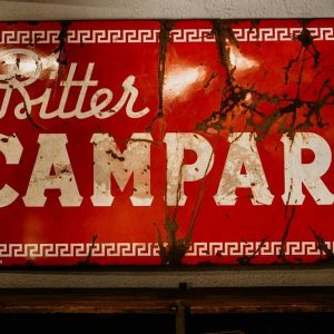 Insegna smaltata Campari