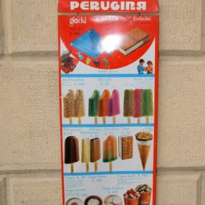 Tabella gelati Besana vintage
