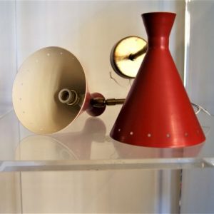 Coppia di applique rosse