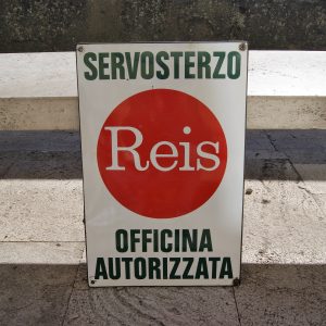 Insegna smaltata Reis