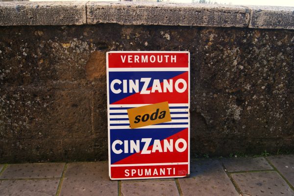 Cartello insegna Cinzano