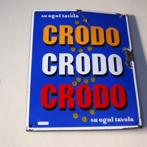 Crodo insegna smaltata