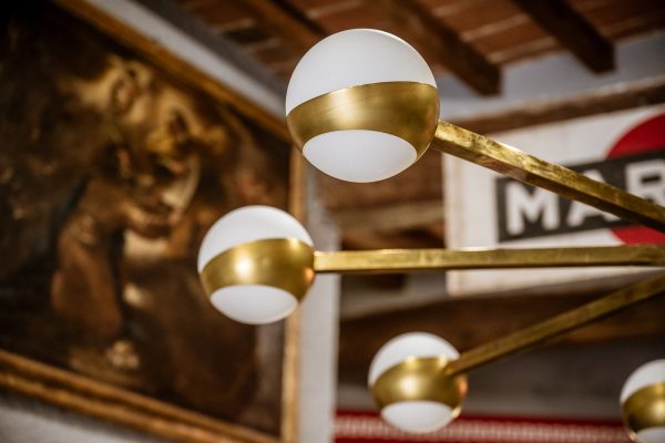 Lampadario in ottone - immagine 2