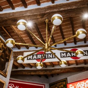 Lampadario in ottone