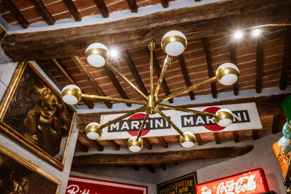 Lampadario in ottone