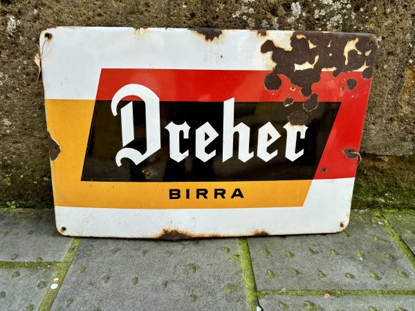 Insegna smaltata Dreher