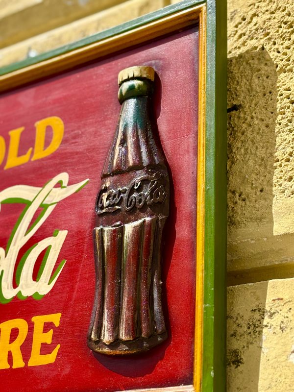 Insegna in legno Coca Cola - immagine 2