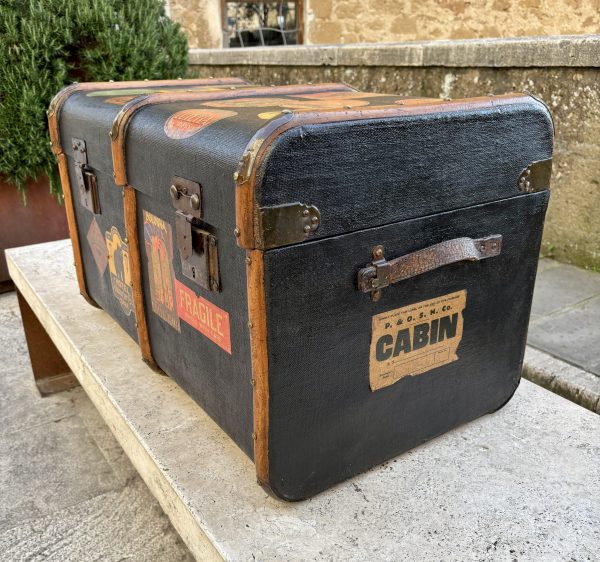 Baule anni 40 nero - immagine 4