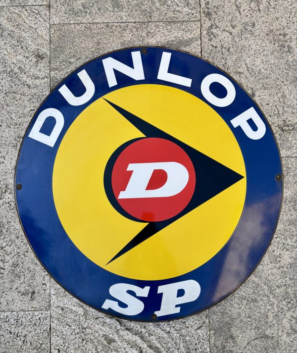 insegna smaltata Dunlop