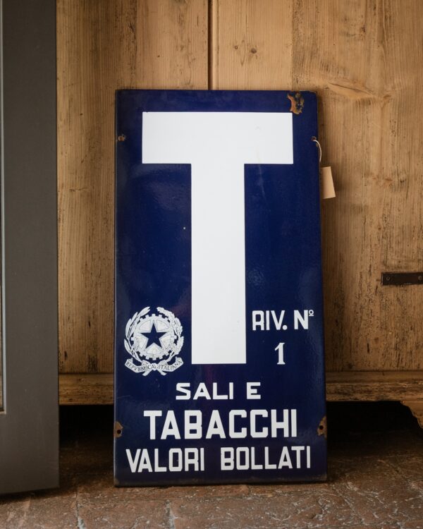 Insegna smaltata Tabacchi