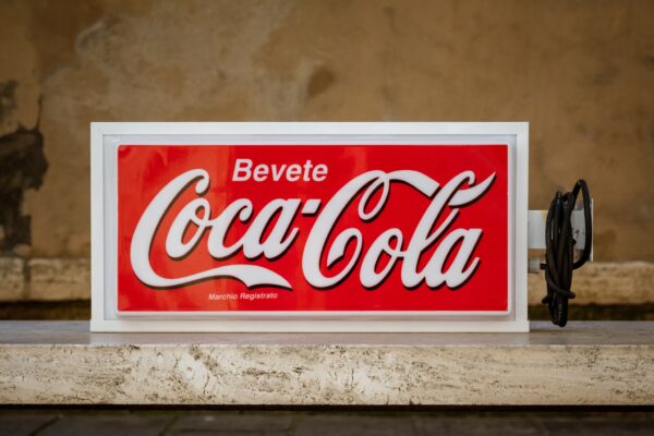 Insegna luminosa Coca Cola anni'80