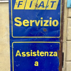 Insegna smaltata Fiat