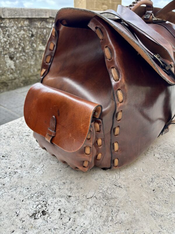 Borsone Gaucho in vera pelle - immagine 2