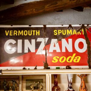 Cinzano insegna smaltata