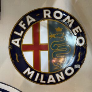 Insegna smaltata Alfa Romeo